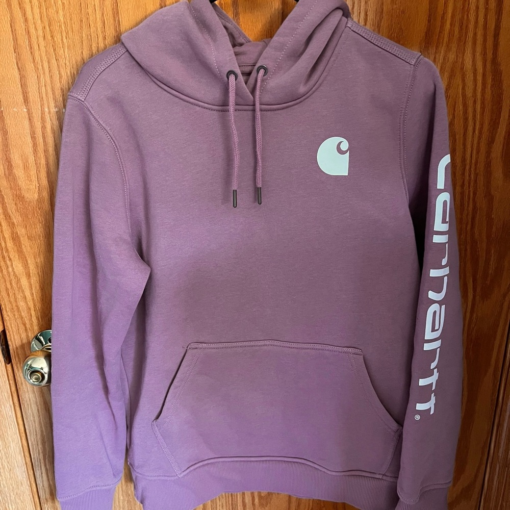 Light purple/pink Carhartt hoodie size medium